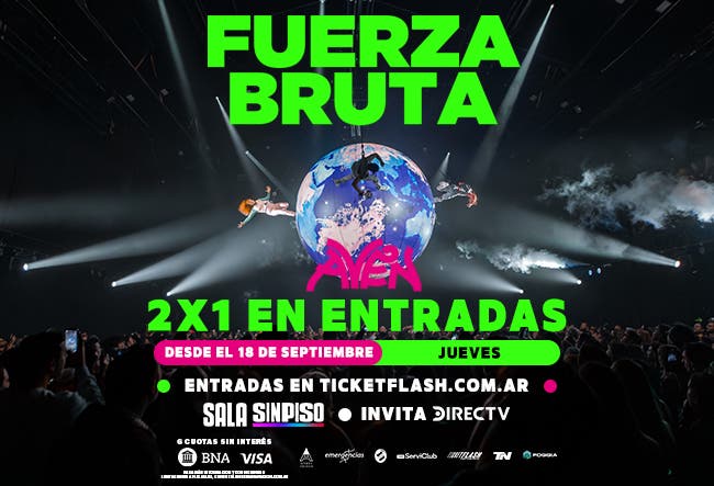 Descuentos en FUERZA BRUTA con Club LA NACION